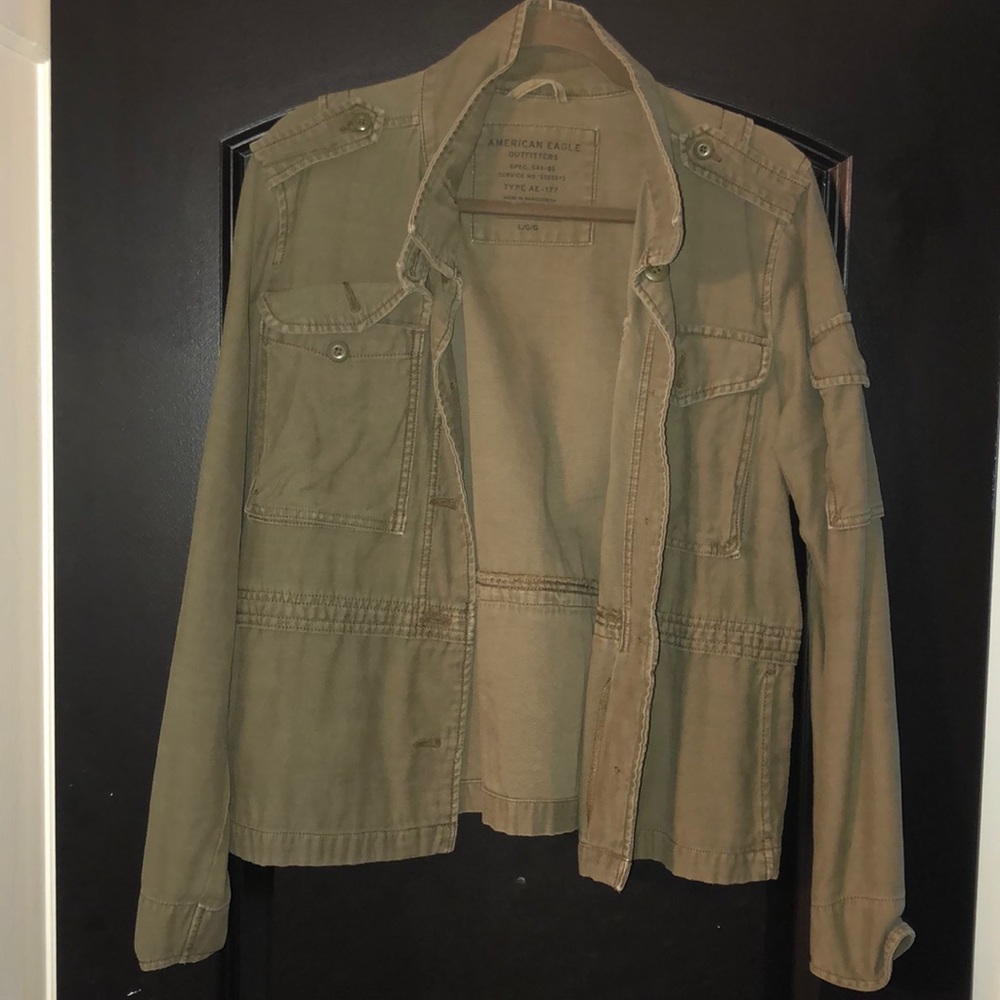 Green cargo jacket